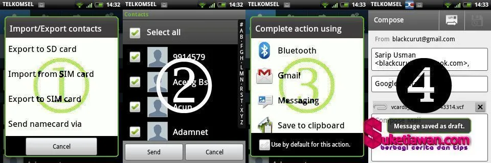 Memindahkan Kontak ke Google Contacs