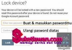 Mengunci perangkat Android yang hilang