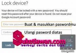 Mengunci perangkat Android yang hilang